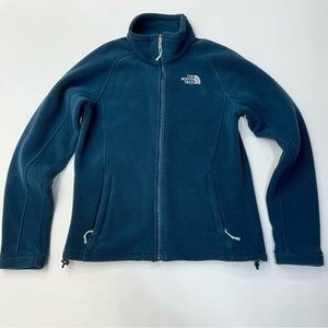 The North Face Women’s RDT 300 Fleece Turquoise Teal Full Zip Jacket Size M
